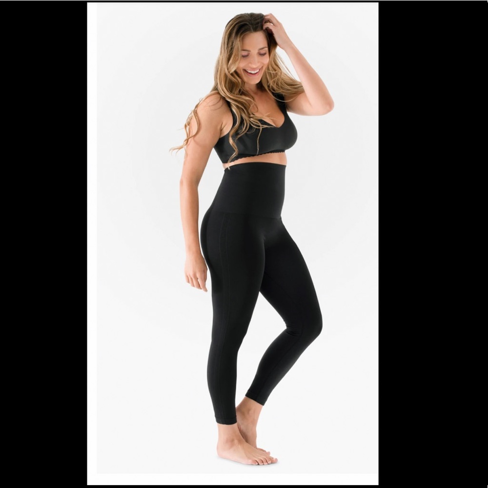 Belly Bandit Mother Tucker Postpartum Ultra High Waist Compression Leggings M